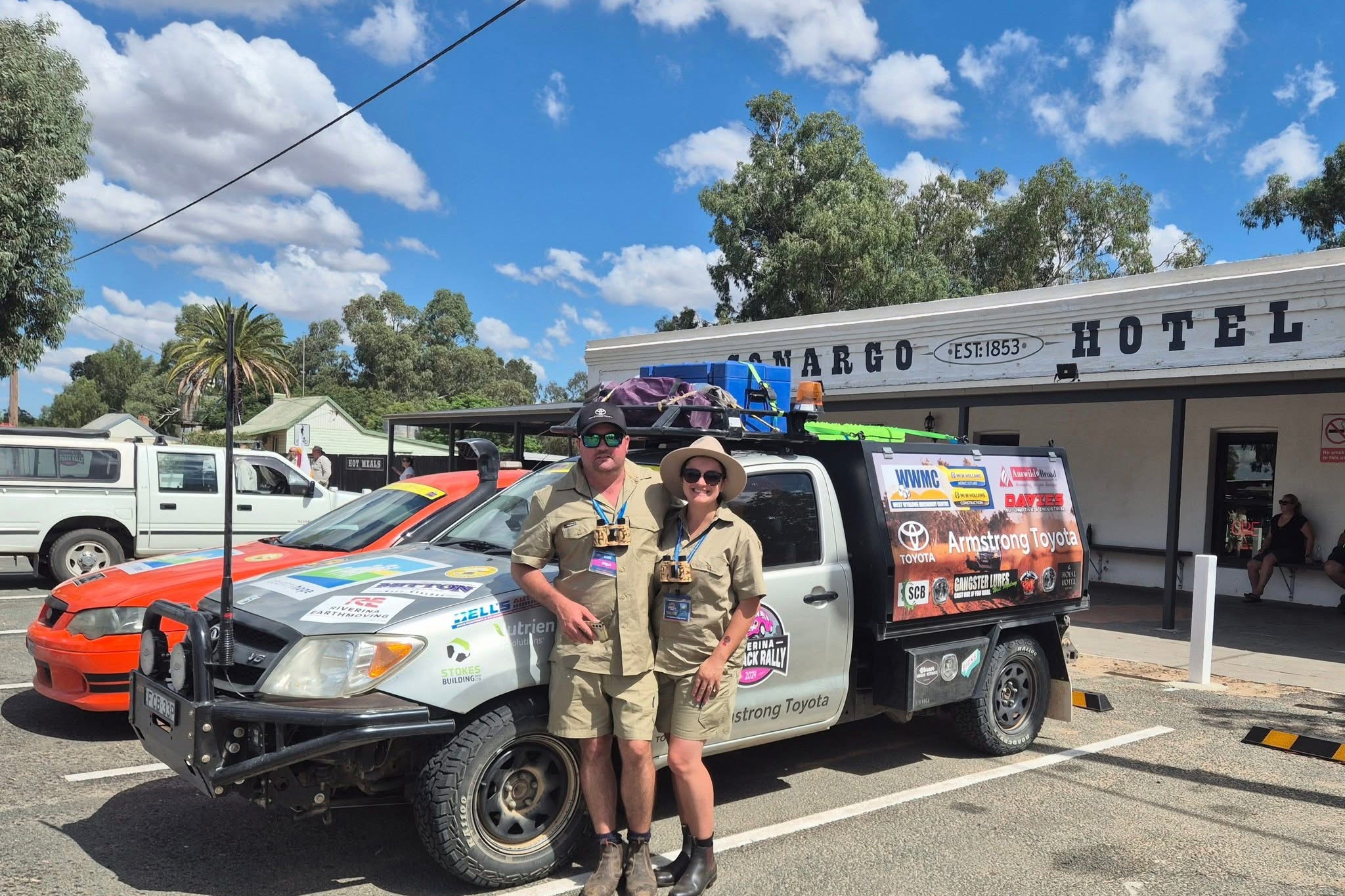 HOPE FOR THE COUNTRY: Nigel and Cate Armstrong are off again representing Armstrong Toyota in the Riverina Outback Rally to raise vital funds for Country Hope, a country based, family centred support organisation for children diagnosed with cancer and other life threatening illnesses. Photo courtesy of Armstrong Toyota.