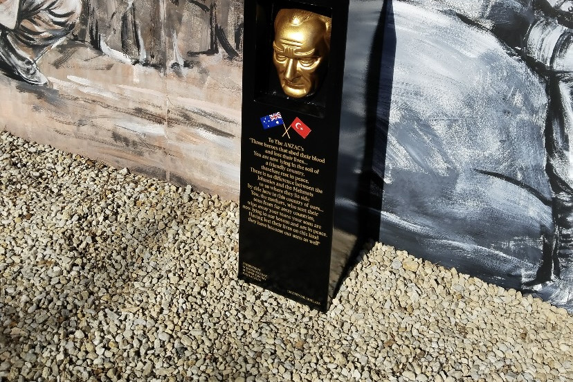 The new monument at Ungarie War Memorial