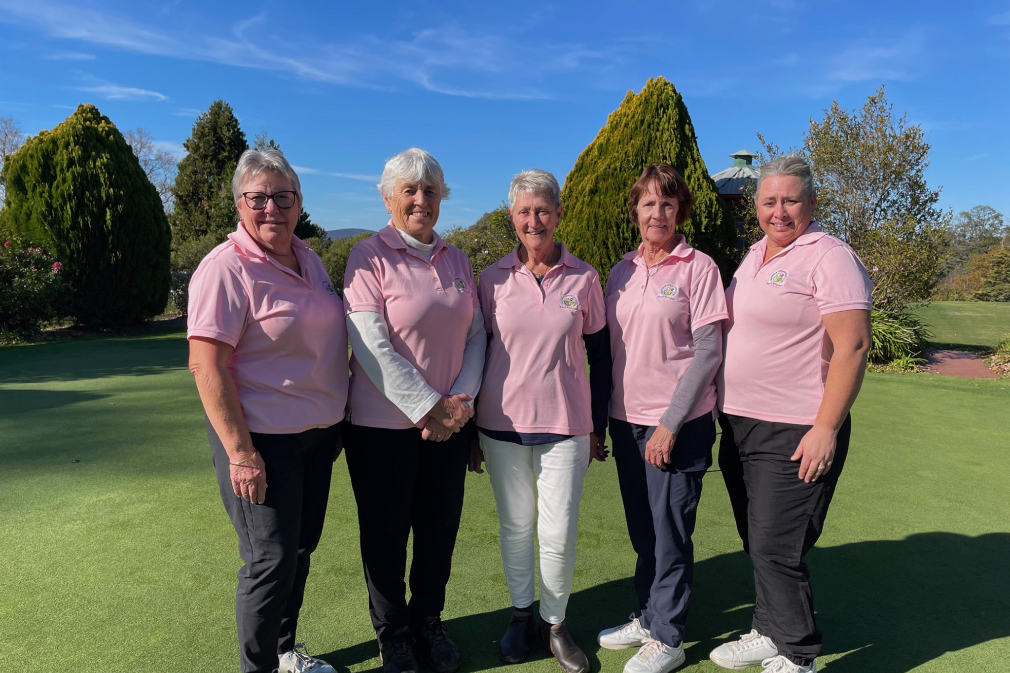 CHAMPIONS: L. Glasgow, R. Rossiter, A. Noble, C. Crowe and H. Lemon. Photo supplied.