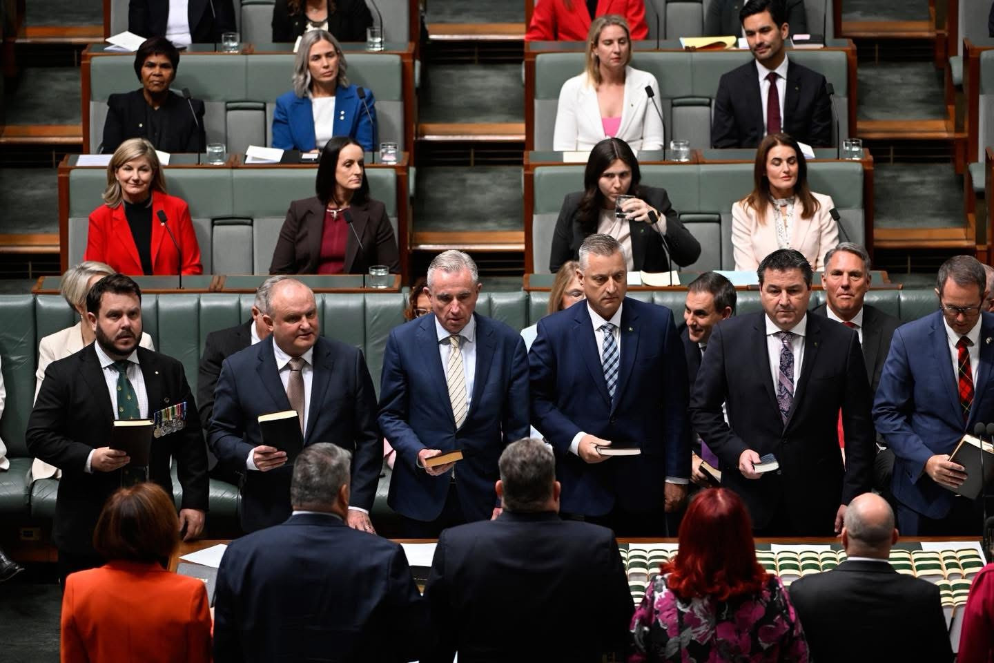 OFFICIAL: Jamie Chaffey (third from right) at federal parliament this week in Canberra. Photo supplied.