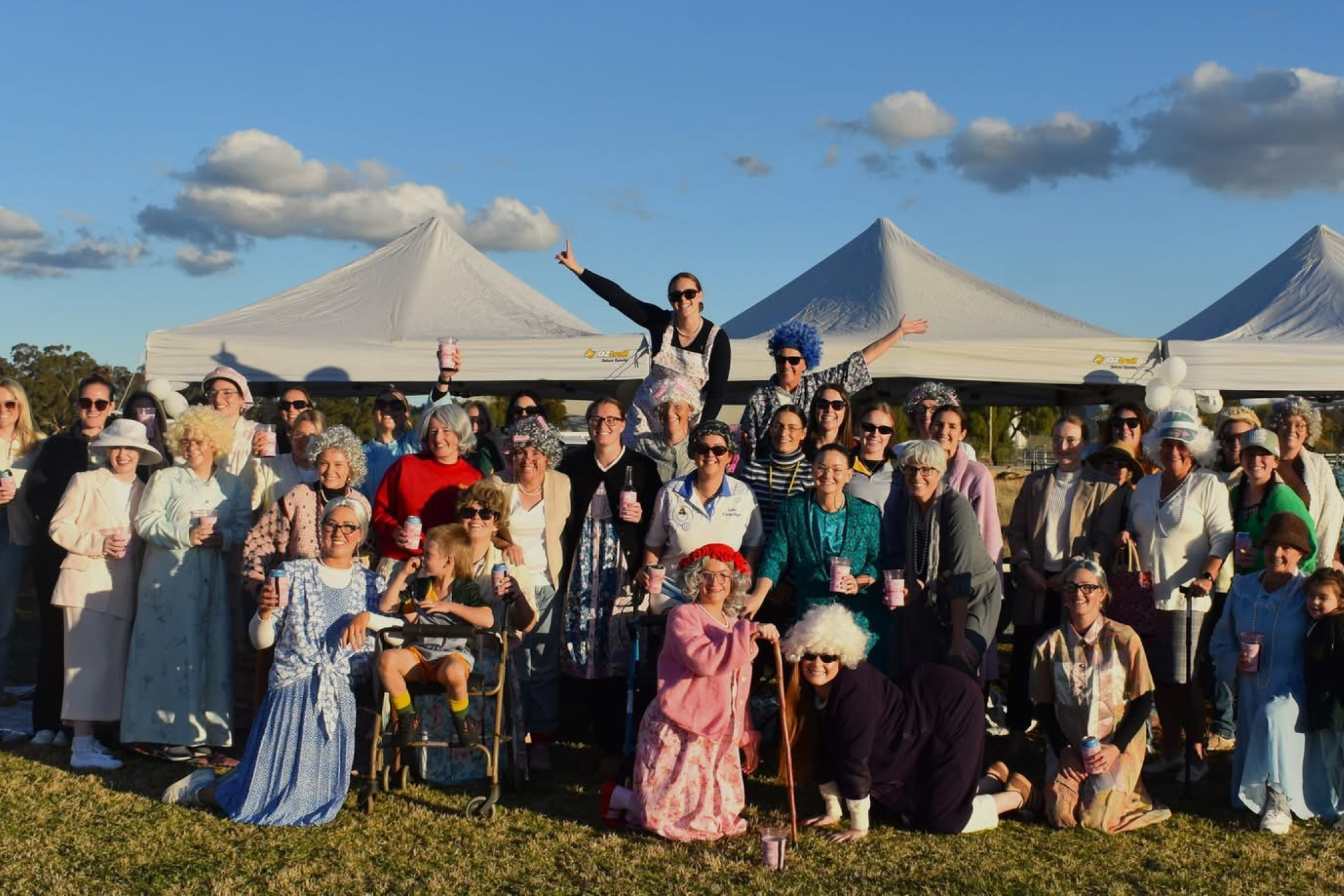 LADIES DAY AT TULLI: AFL Tulli Ladies Day was a hit with the Grasshoppers getting the win as well. Pic courtesy of Emma Bendall.