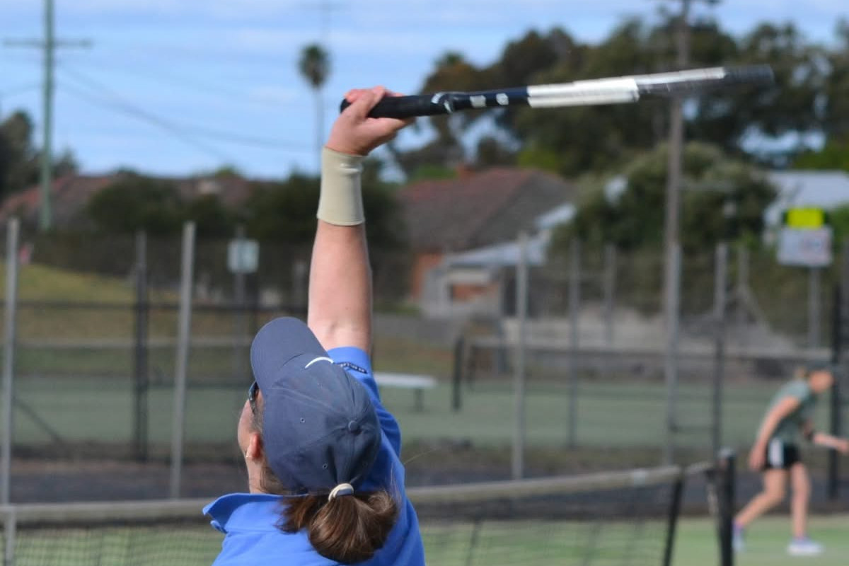 SERVING IT UP: Intertown tennis didn't disappoint with some cracking games. Photo supplied.