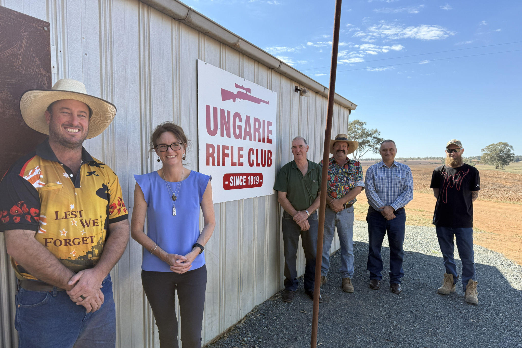 Ready, aim, fire! Ungarie Rifle Club, 106 years old, has been given a grant for new electronic targets.