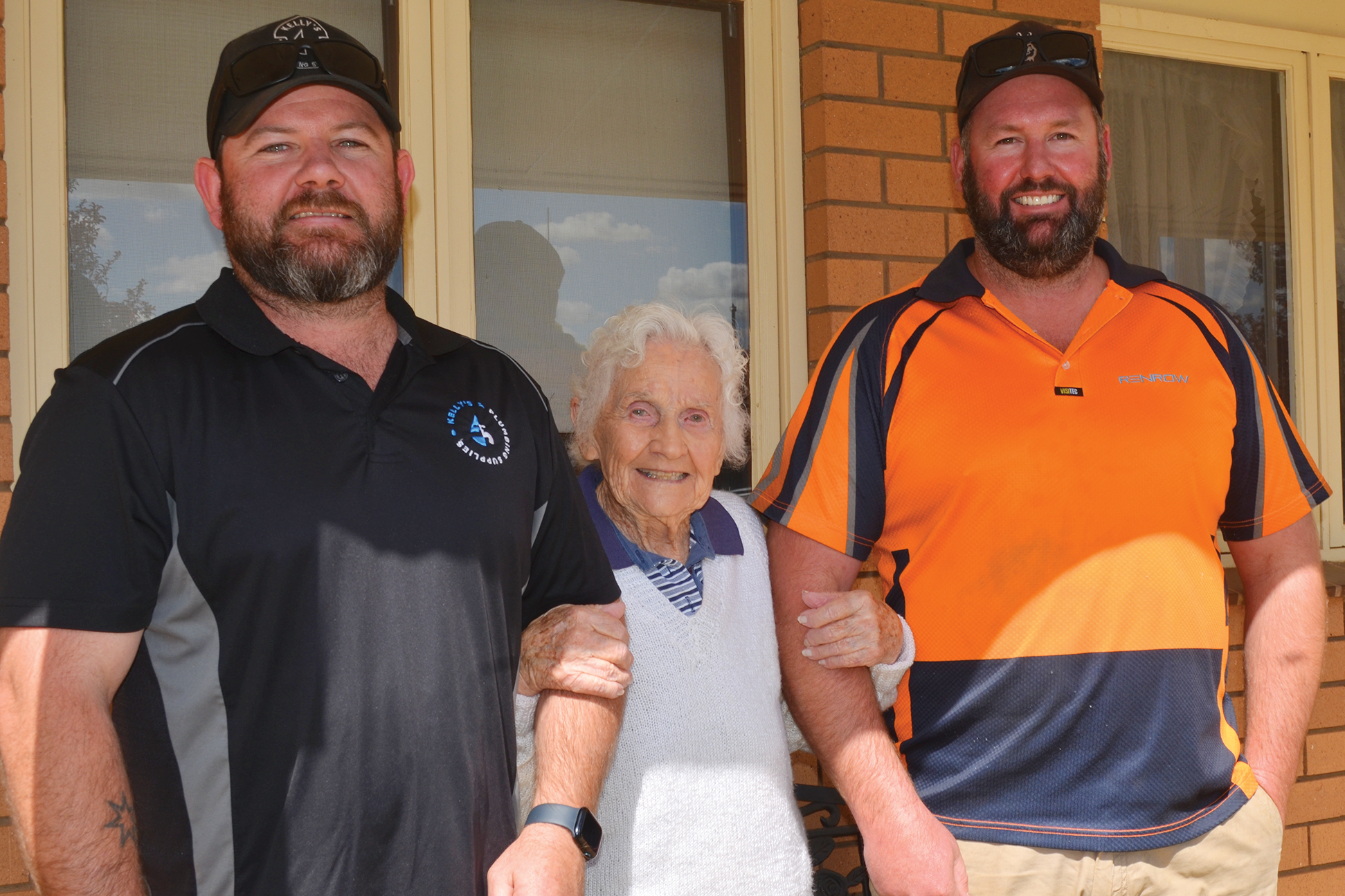 Biddy takes on the blokes in footy challenge - feature photo