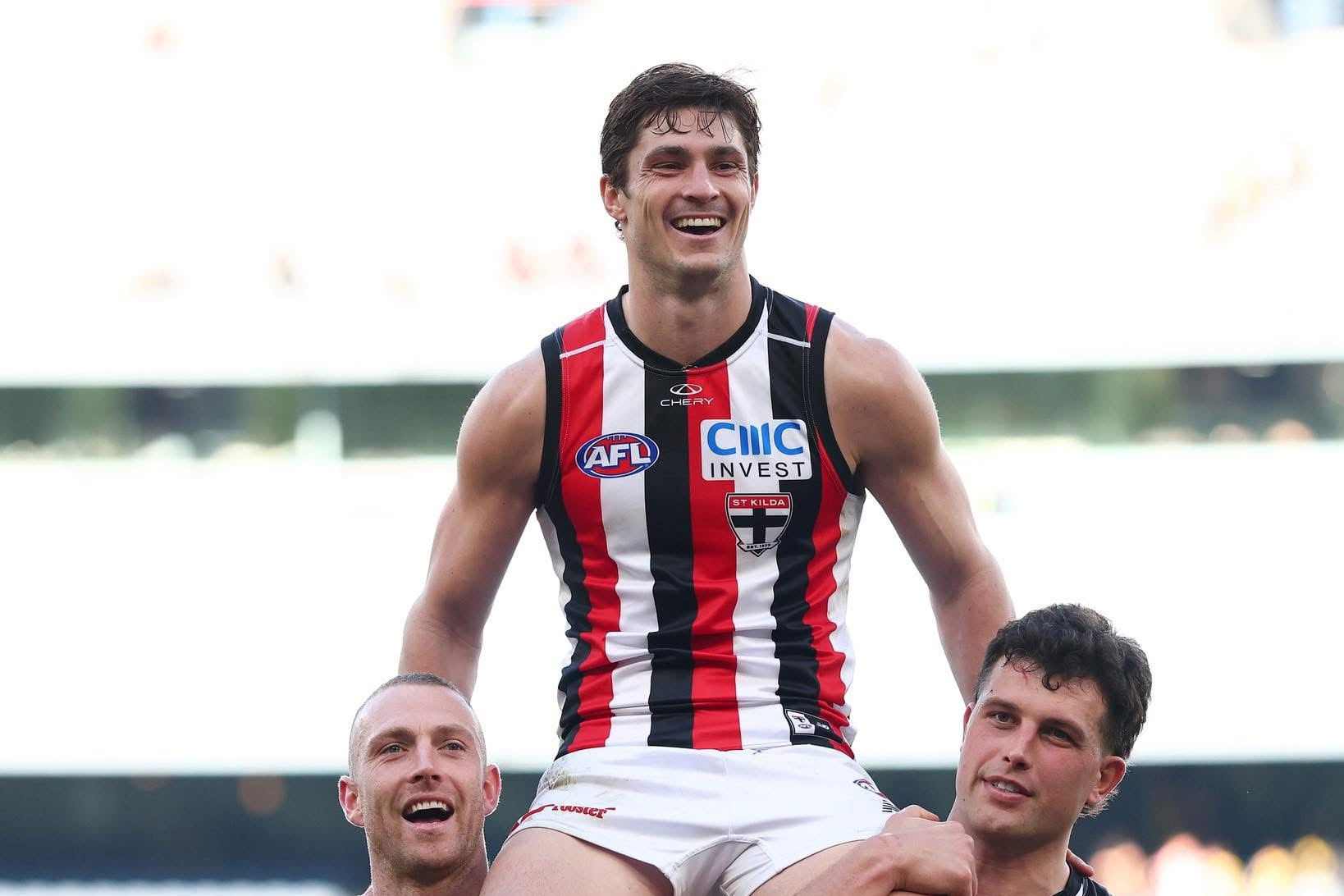 200 CLUB: Former local product Jack Steele rang up his 200th AFL game recently. Having started with 17 games at GWS, the club leader has played for St. Kilda ever since. Photo supplied.