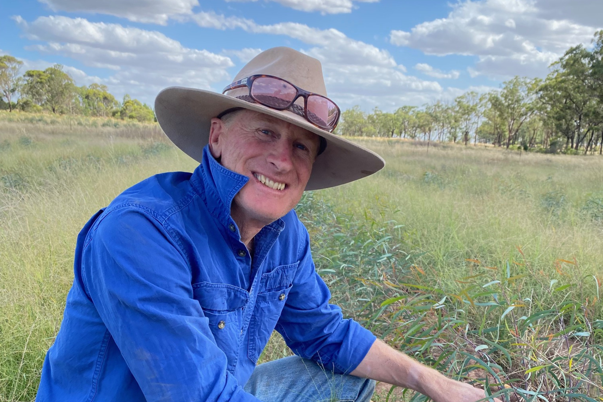 PLANTING TREES: Richard Davis has planted his fair share of trees over the years. Photo supplied.